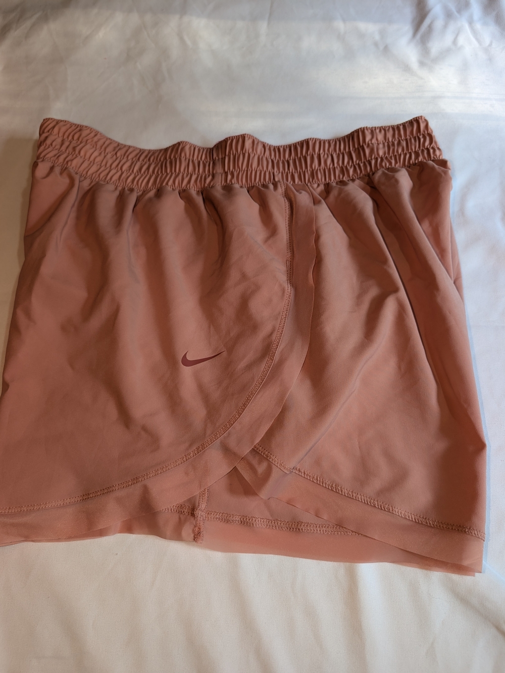 Nike Women's Dusty Rose Layered Running Shorts - Picture 11 of 13